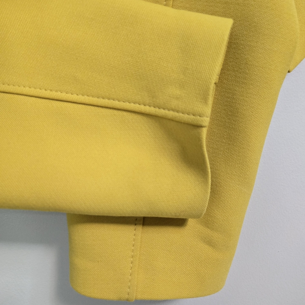 💛 Dorothee Schumacher Mustard Cropped Jacket, Size 12* ~ VGUC - Picture 5 of 15